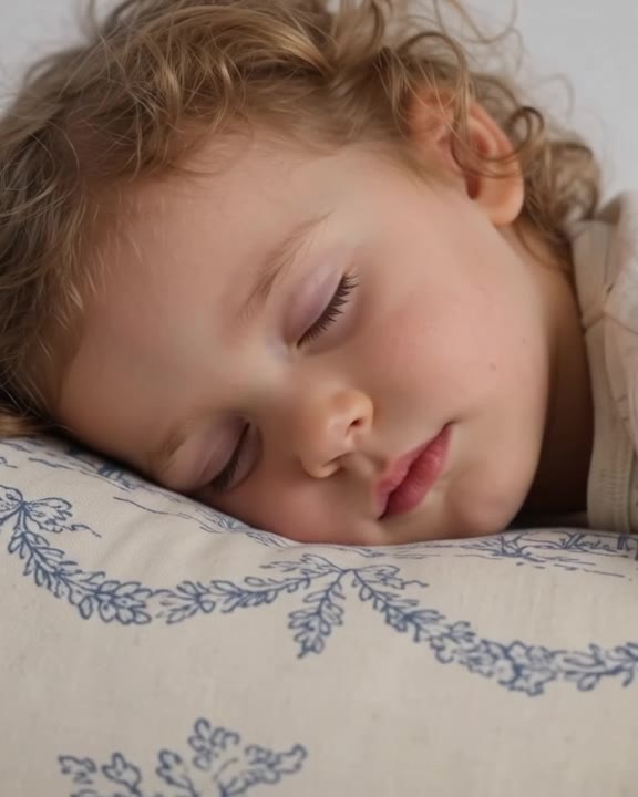 Un enfant endormi contre son oreiller